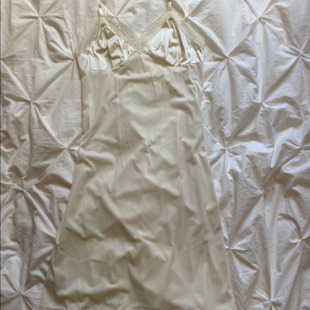 White lingerie style dress